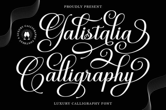 Galistalia Calligraphy Font